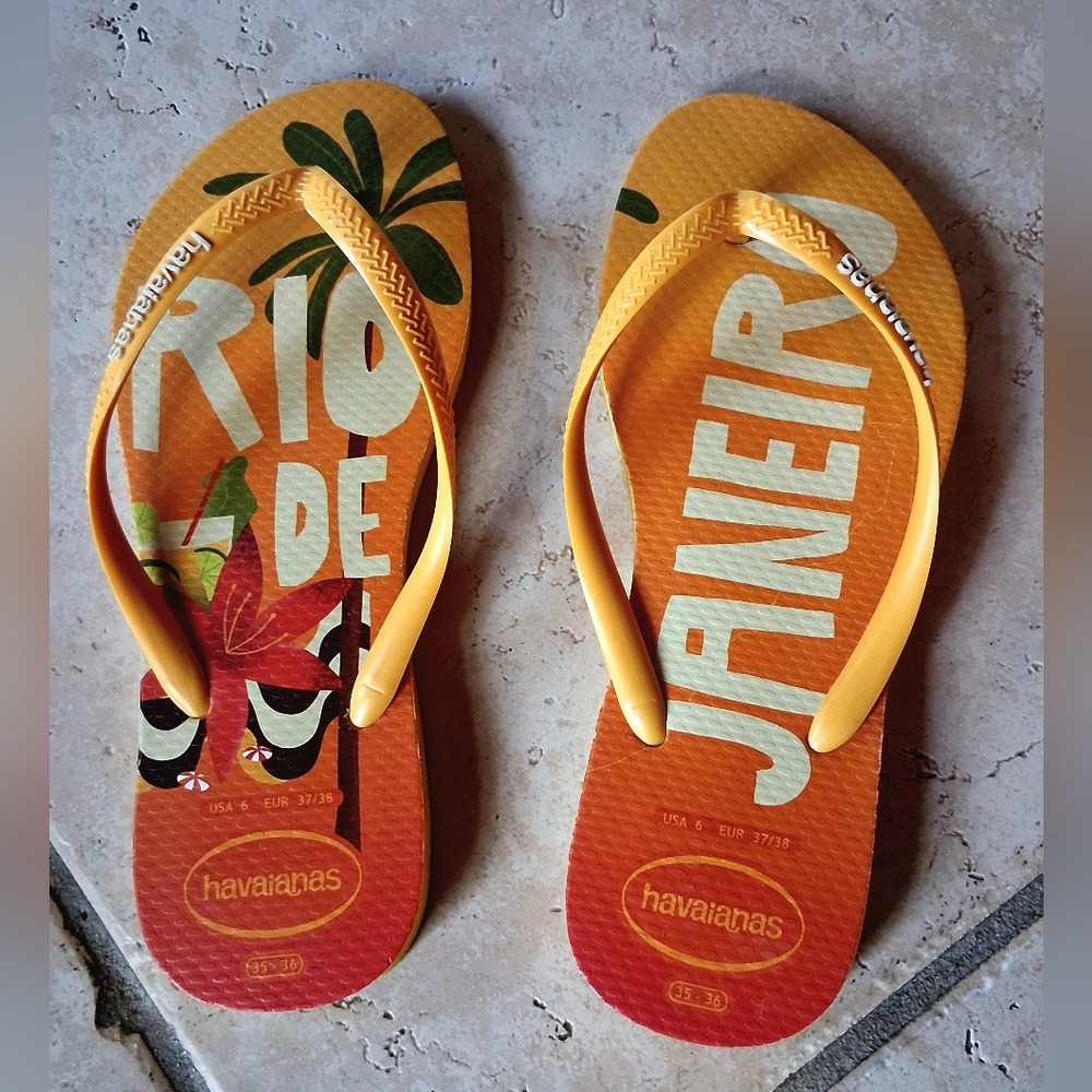 Havaianas Orange Rio Flip Flops